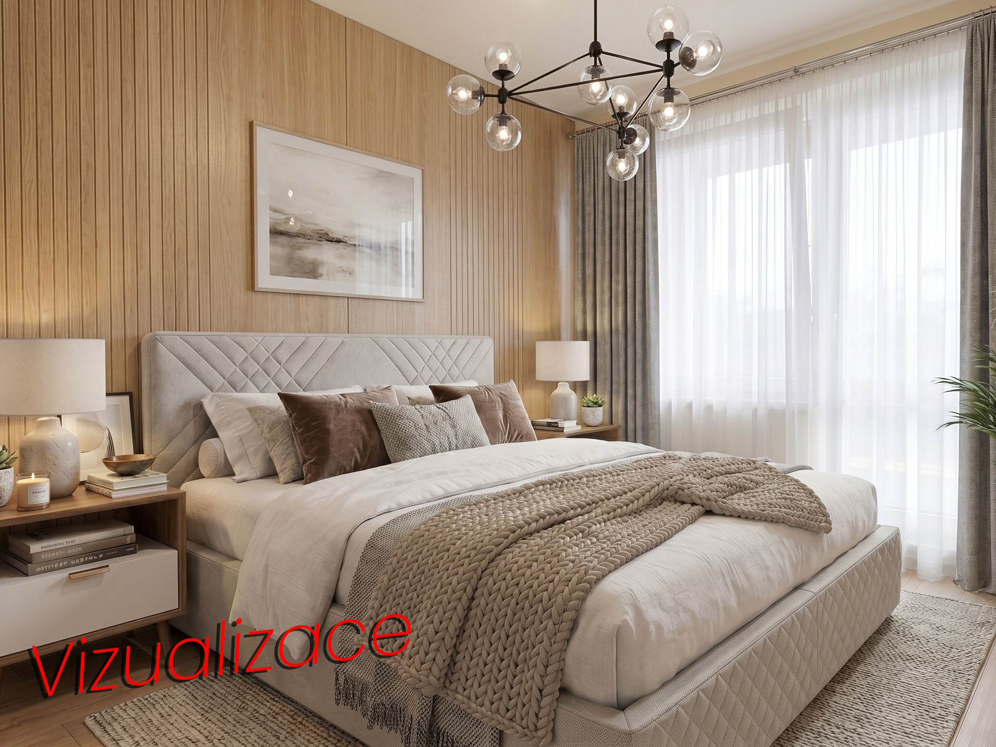 Ložnice vizualizace